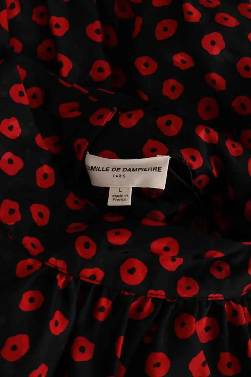 Robe Camille De Dampierre Noir en Soie