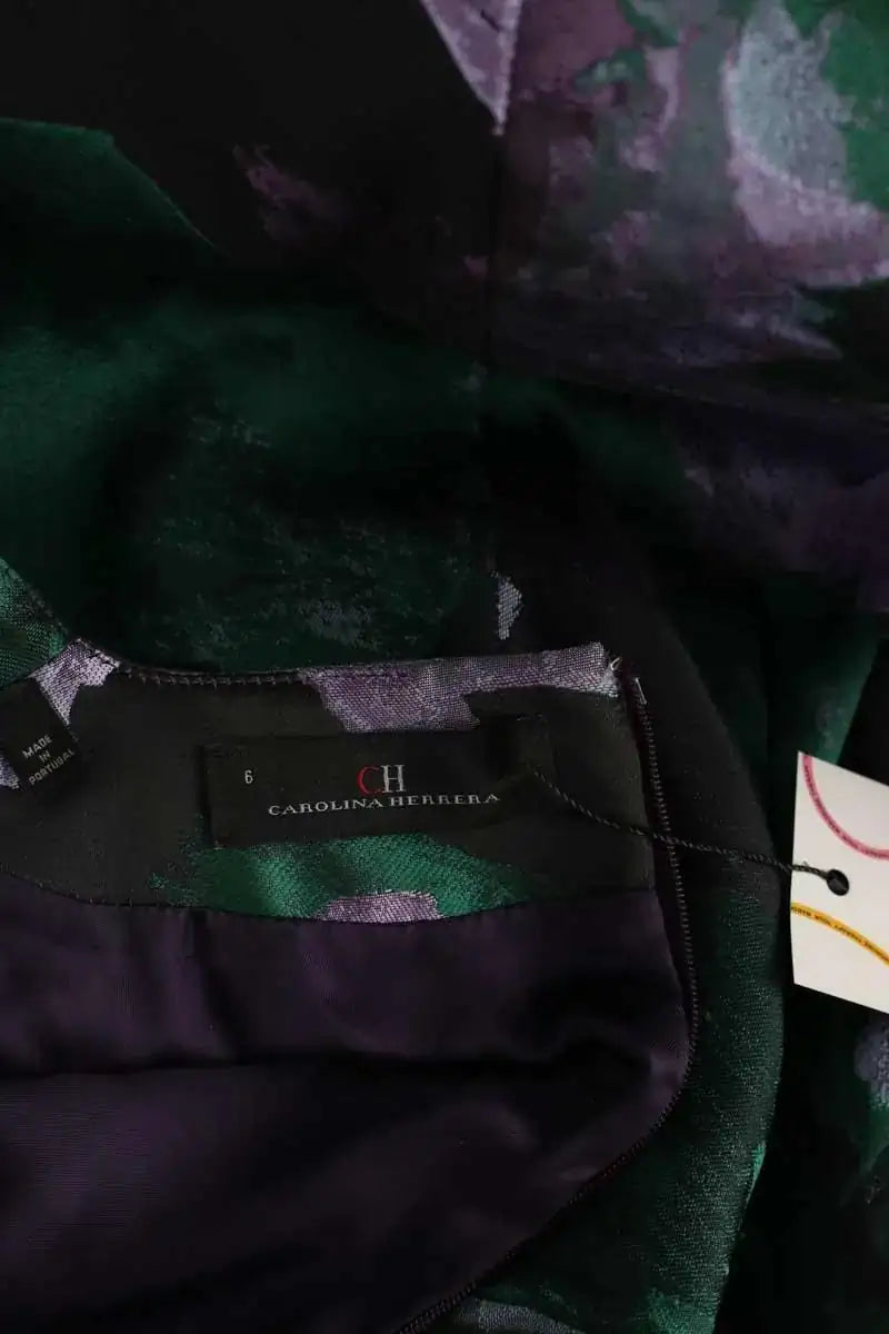 Robe Carolina Herrera Violet en Synthétique