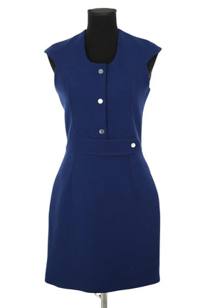 Robe Carven Bleu en Polyester, taille M - Seconde Main