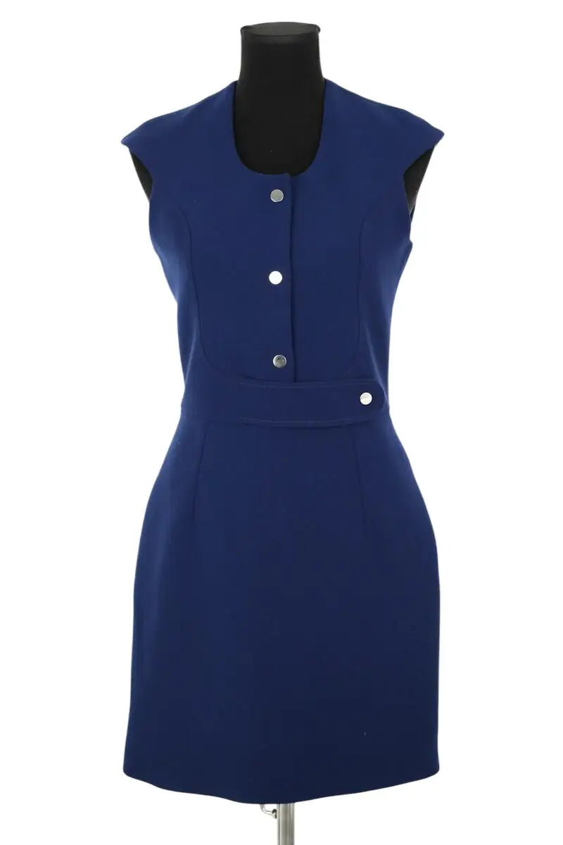 Robe Carven Bleu en Polyester, taille M - Seconde Main
