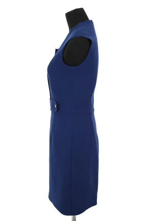 Robe Carven Bleu en Polyester