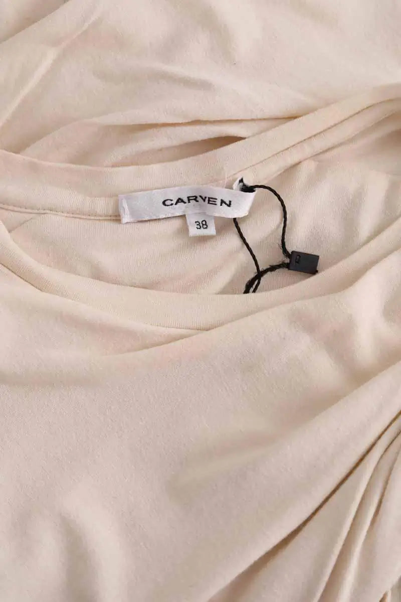 Robe Carven Ecru en Viscose