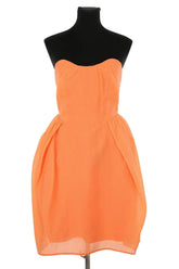 Robe Carven Orange en Coton, taille M - Seconde Main