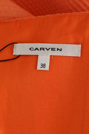 Robe Carven Orange en Coton