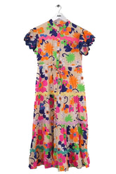 Robe Celia B Multicolore en Coton, taille L - Seconde Main