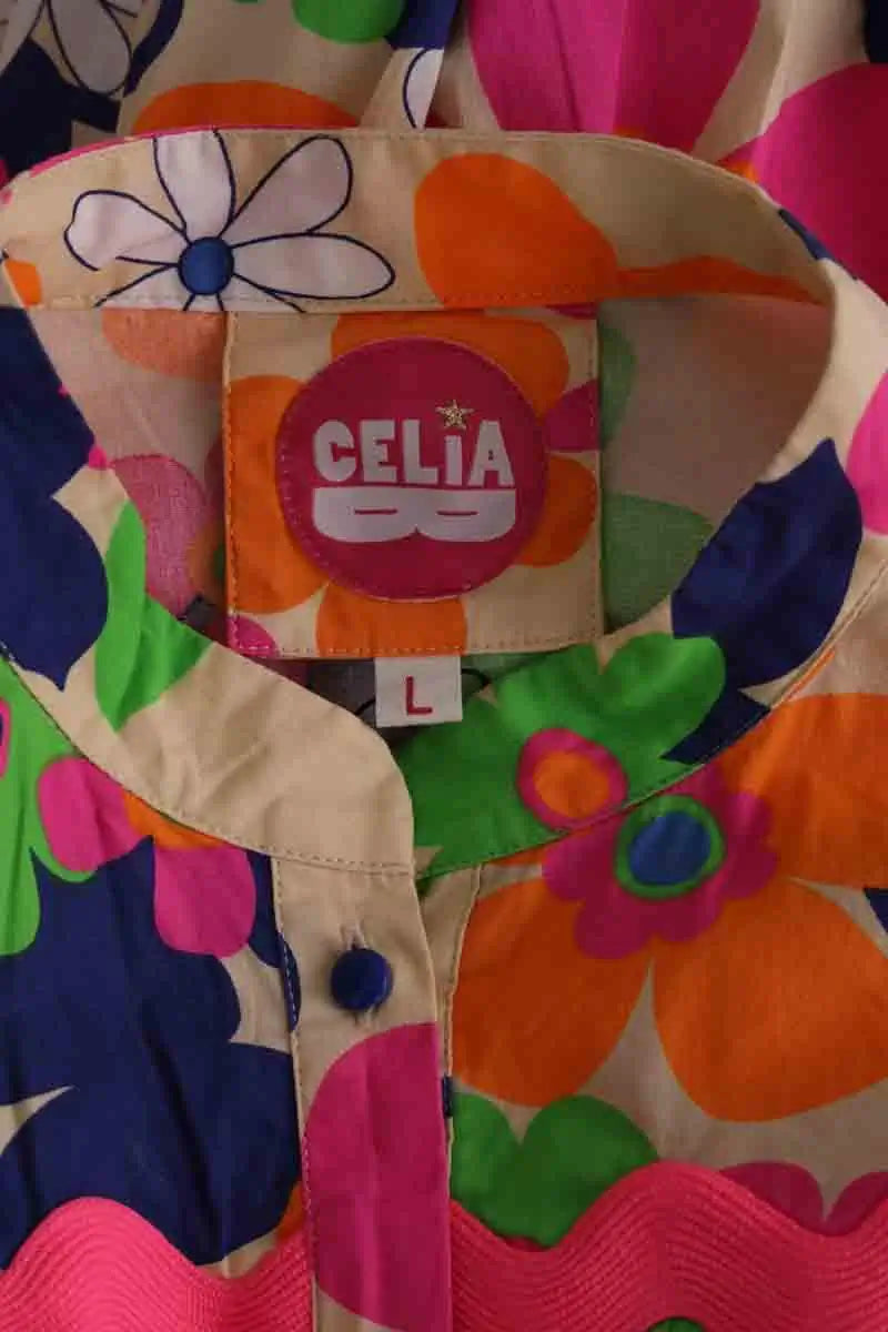 Robe Celia B Multicolore en Coton