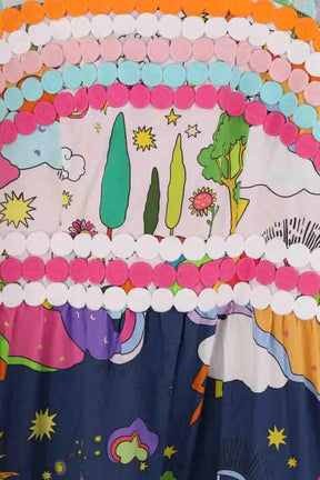 Robe Celia B Multicolore en Coton