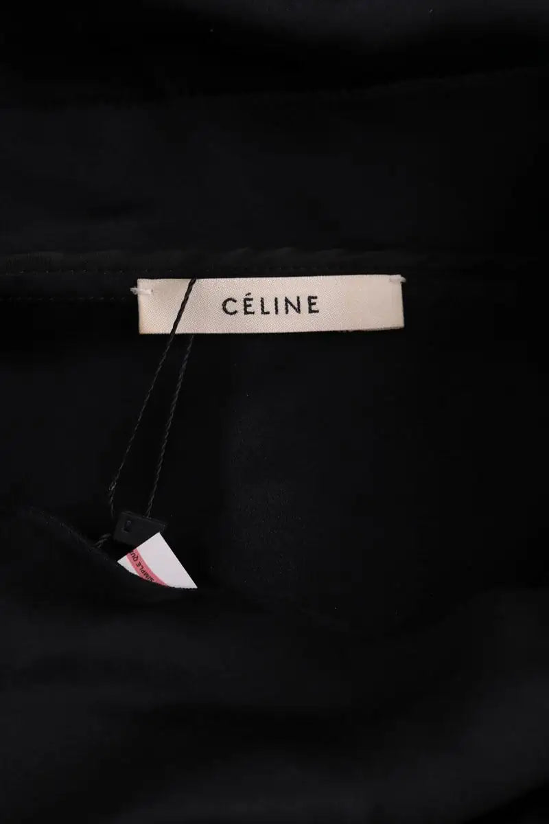 Robe Celine Noir en Soie