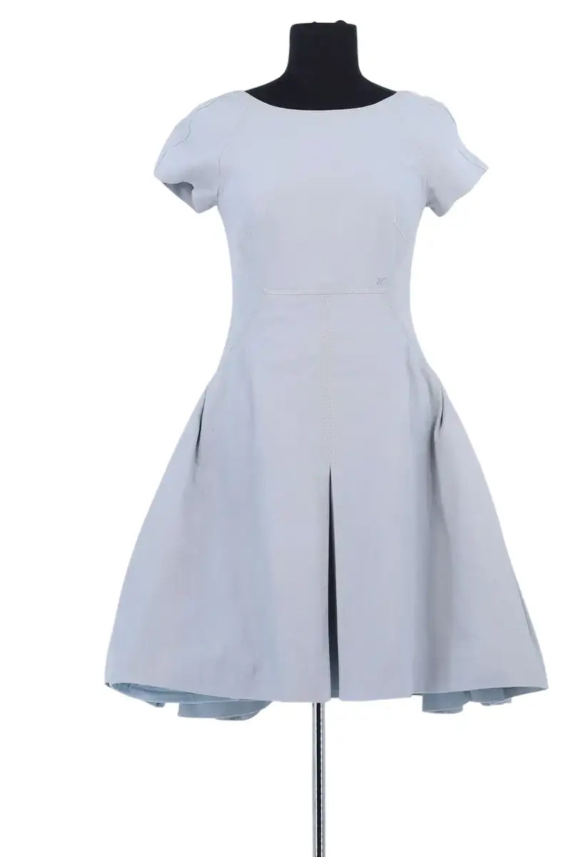 Robe Chanel Bleu en Coton, taille S - Seconde Main