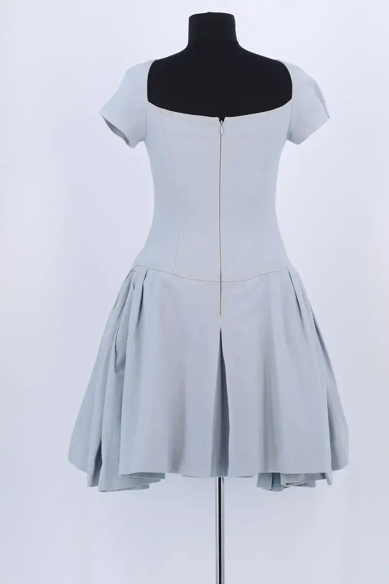 Robe Chanel Bleu en Coton