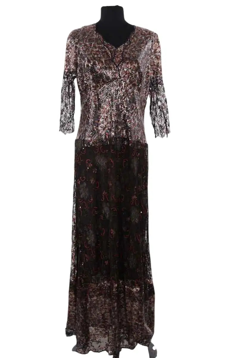 Robe Chanel Noir en Viscose, taille XXL - Seconde Main