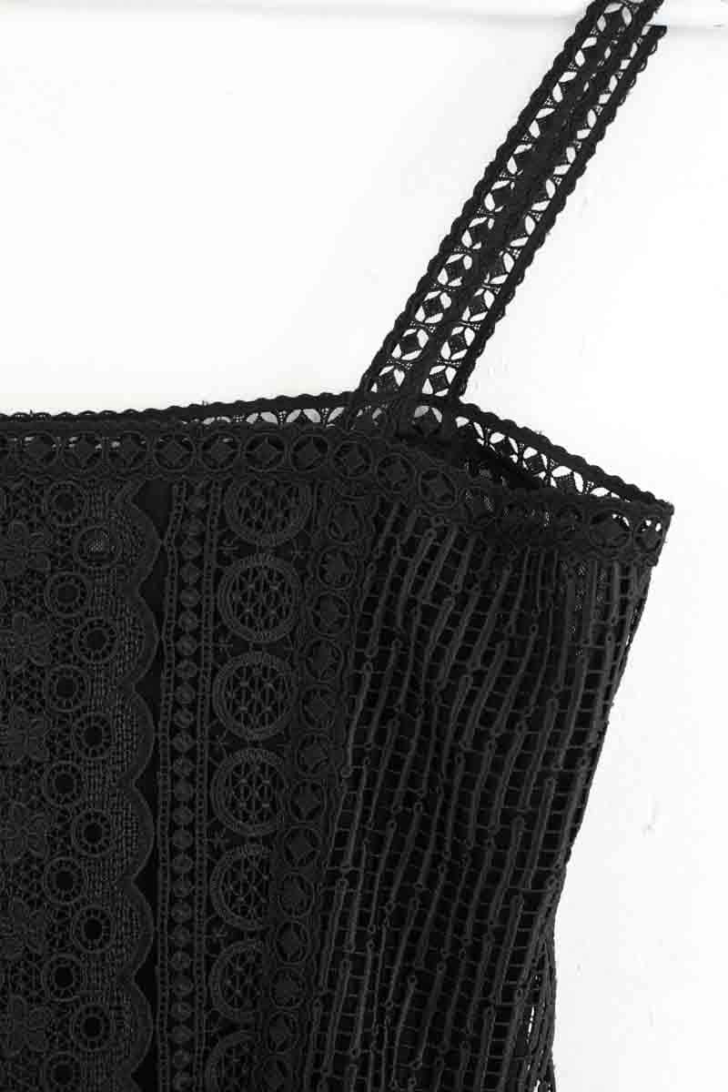 Robe Charo Ruiz Ibiza Cott Noir en Polyester