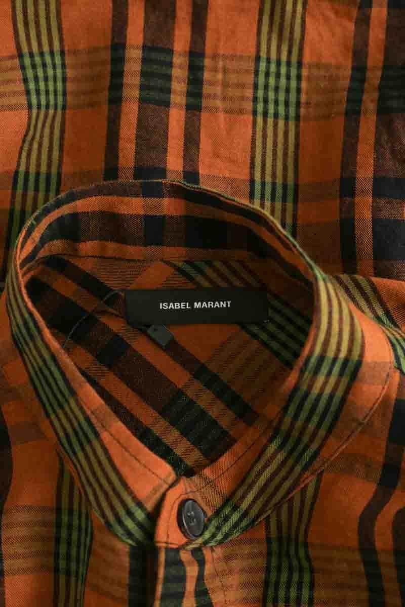 Robe chemise Isabel Marant Marron en Coton