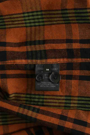 Robe chemise Isabel Marant Marron en Coton