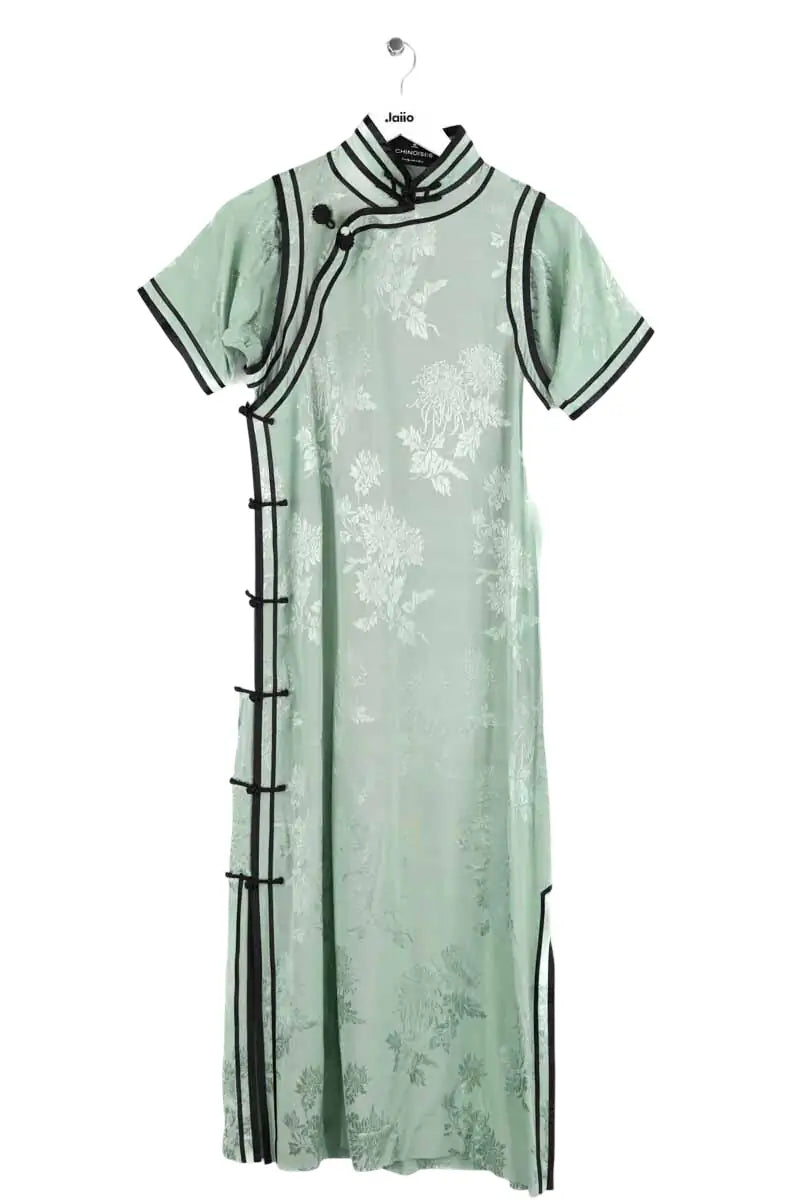 Robe CHINOISES by Voyageuses Vert en Synthétique, taille M - Seconde Main