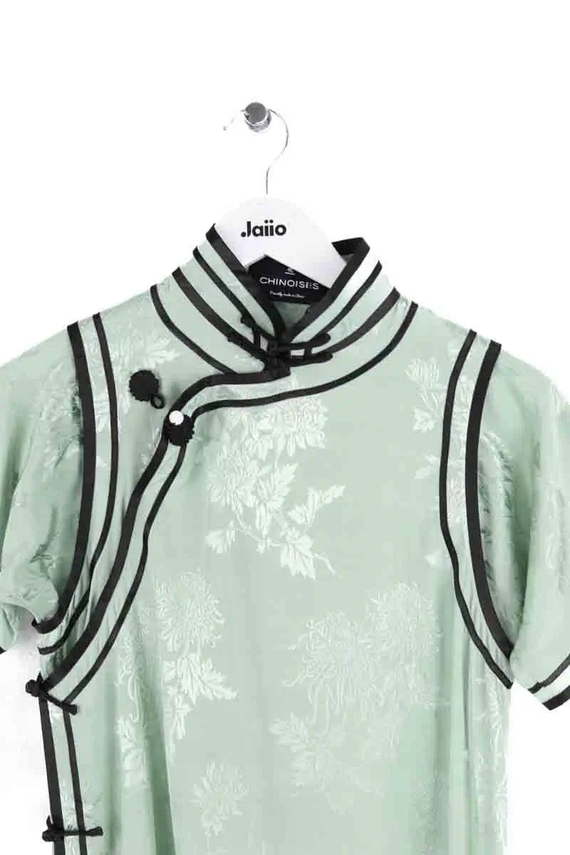 Robe CHINOISES by Voyageuses Vert en Synthétique