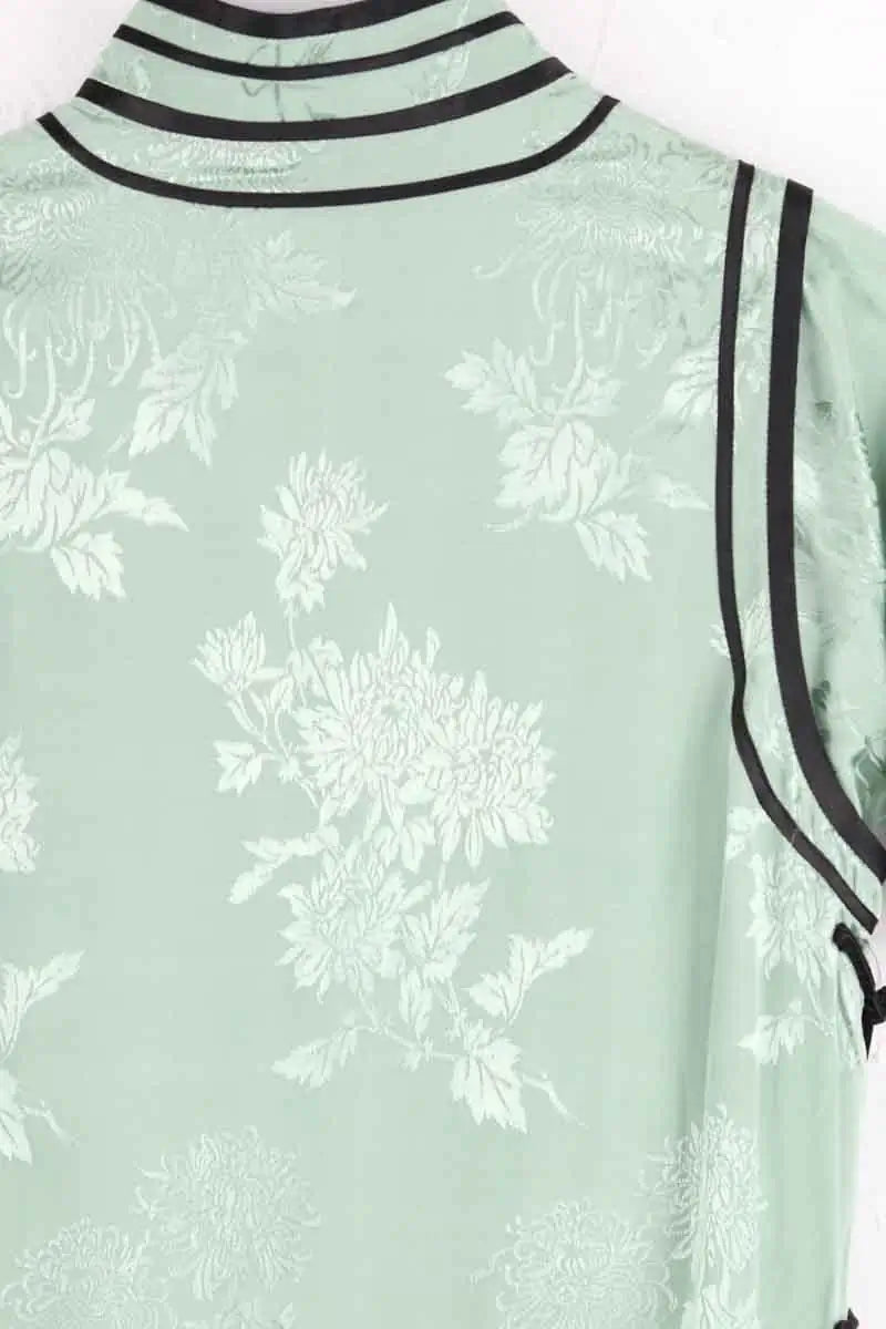 Robe CHINOISES by Voyageuses Vert en Synthétique