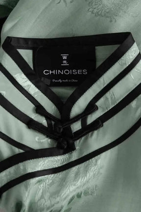 Robe CHINOISES by Voyageuses Vert en Synthétique