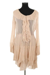 Robe Chloé Beige en Soie, taille S - Seconde Main