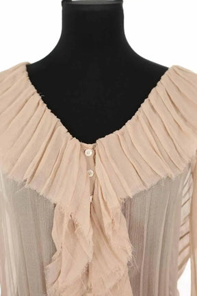 Robe Chloé Beige en Soie