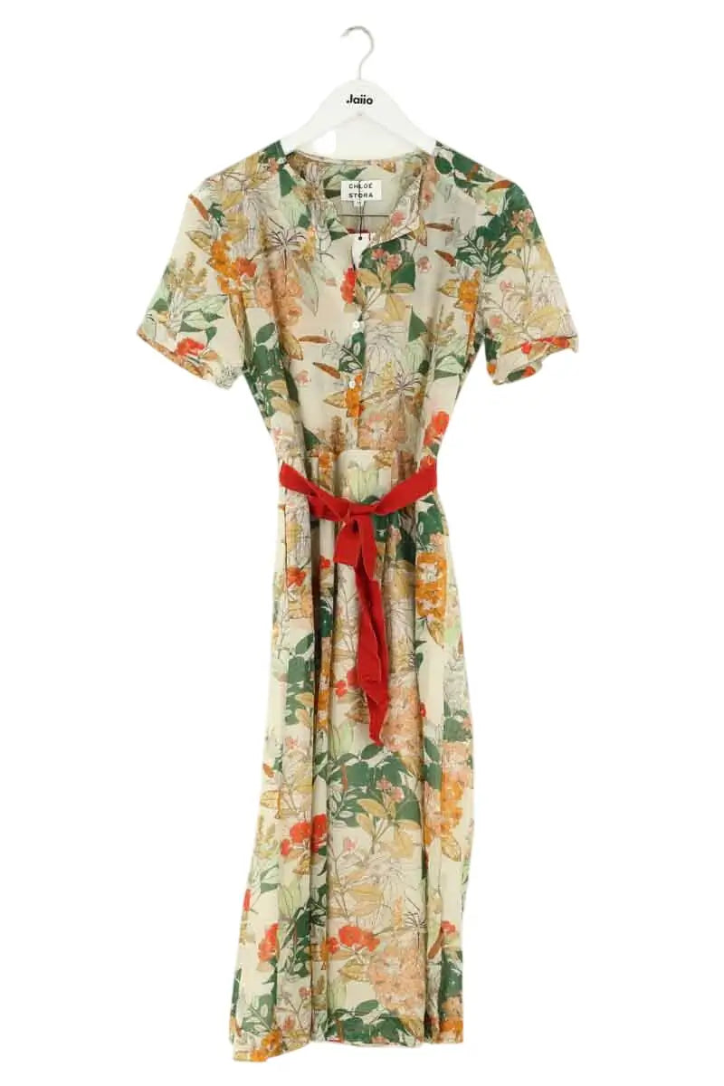 Robe Chloé Stora Vert en Coton, taille XS - Seconde Main
