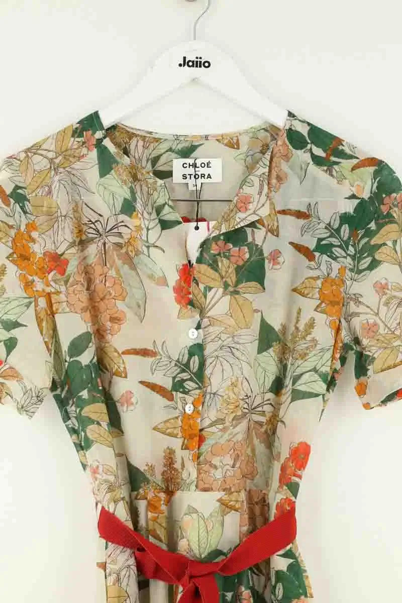 Robe Chloé Stora Vert en Coton