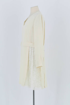 Robe Claudie Pierlot Blanc en Polyester