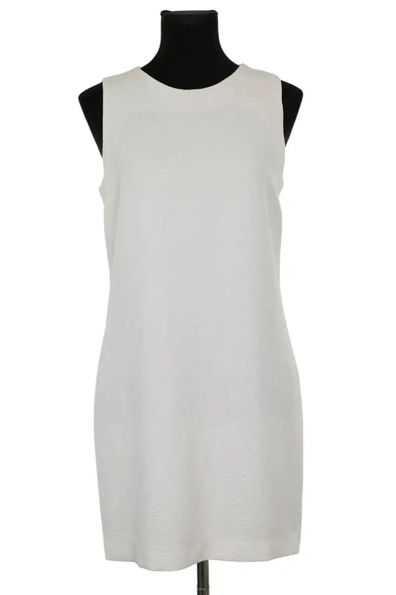 Robe Claudie Pierlot Blanc en Polyester, taille M - Seconde Main