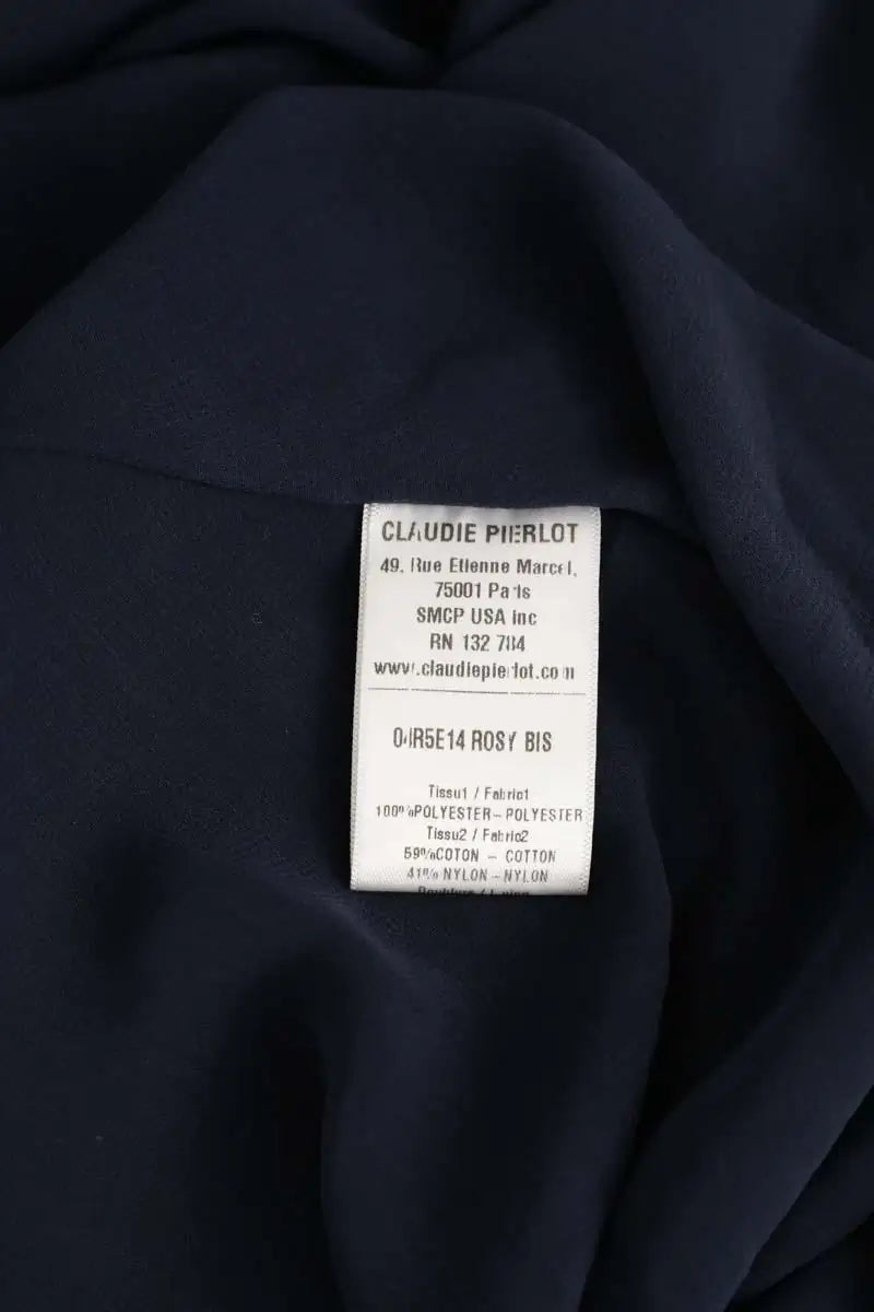 Robe Claudie Pierlot Bleu en Polyester