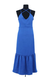 Robe Claudie Pierlot Bleu en Synthétique, taille M - Seconde Main
