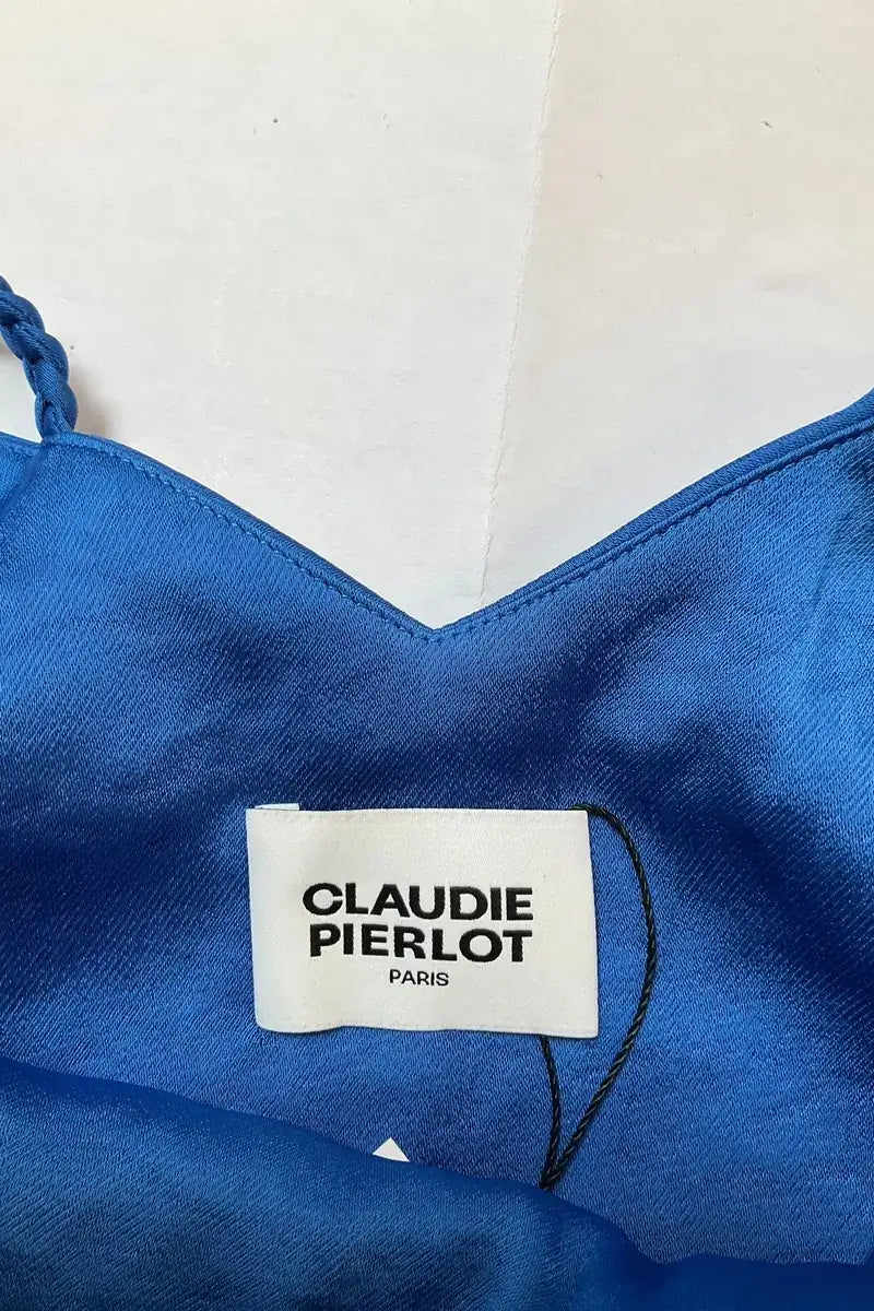 Robe Claudie Pierlot Bleu en Synthétique