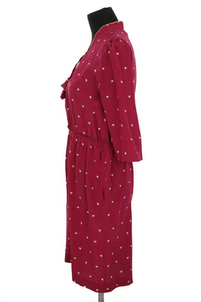 Robe Claudie Pierlot Bordeaux en Soie