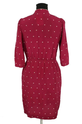 Robe Claudie Pierlot Bordeaux en Soie