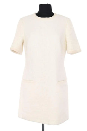 Robe Claudie Pierlot Ecru en Synthétique, taille S - Seconde Main