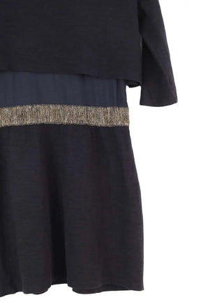 Robe Claudie Pierlot Marine en Coton