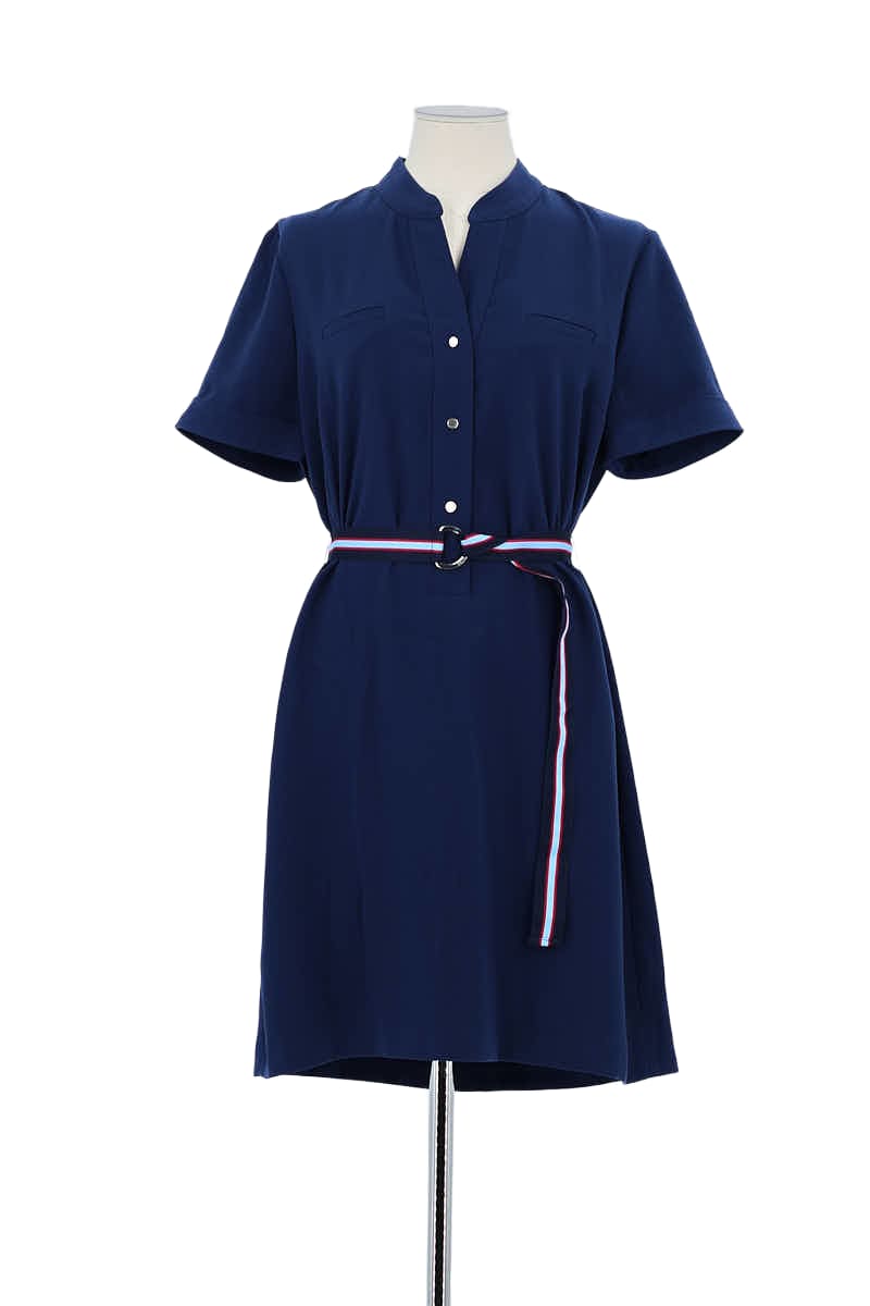 Robe Claudie Pierlot Marine en Polyester, taille L - Seconde Main
