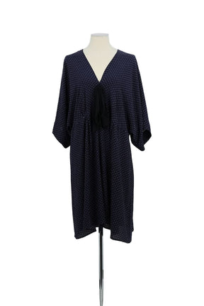 Robe Claudie Pierlot Marine en Synthétique, taille L - Seconde Main