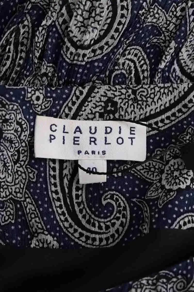 Robe Claudie Pierlot Marine en Viscose