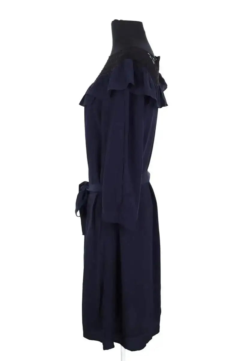 Robe Claudie Pierlot Marine en Viscose