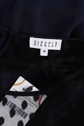 Robe Claudie Pierlot Marine en Viscose