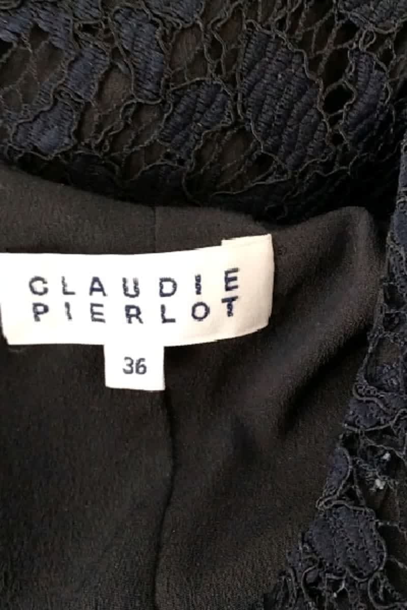 Robe Claudie Pierlot Marine en Viscose