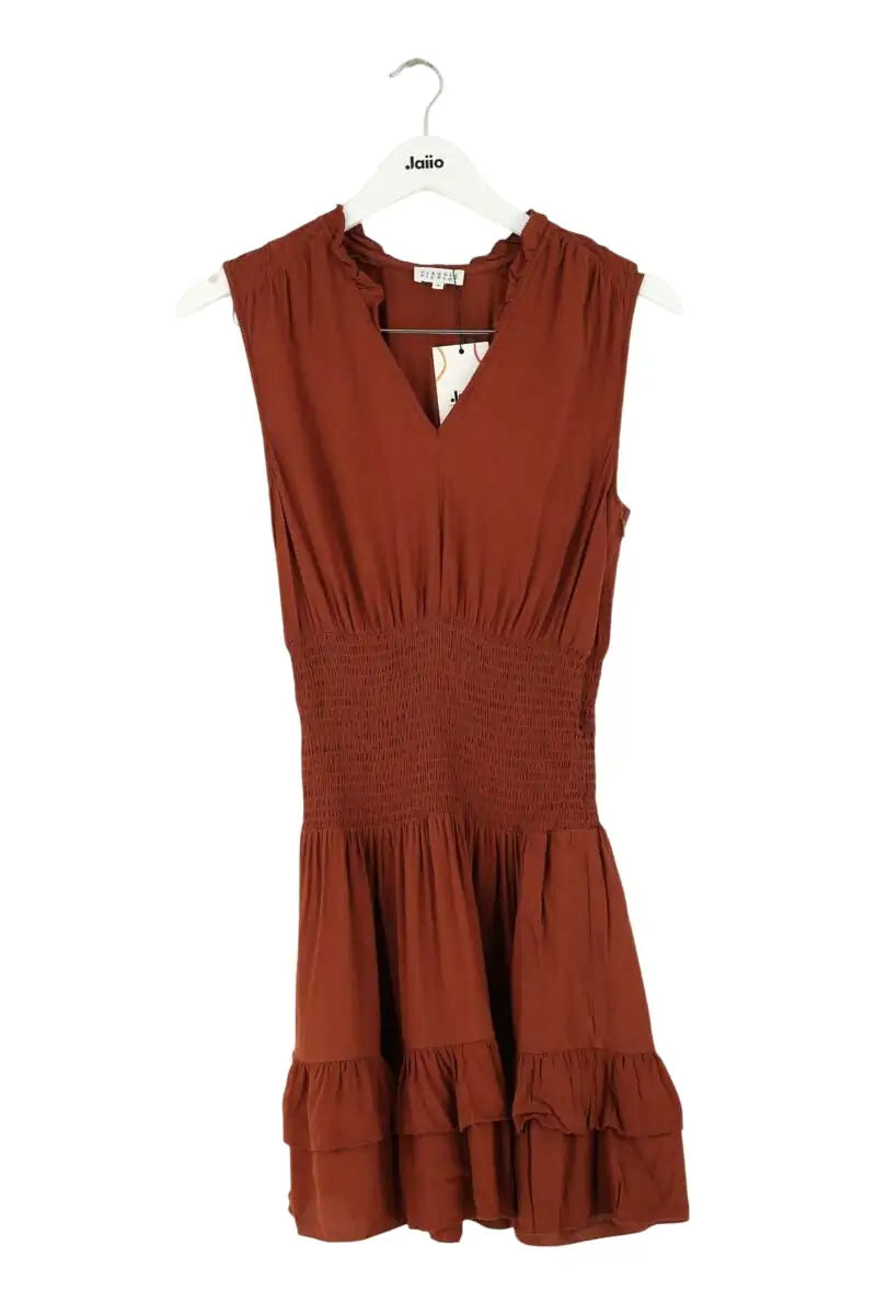 Robe Claudie Pierlot Marron en Viscose, taille S - Seconde Main