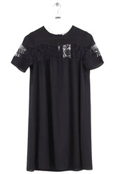 Robe Claudie Pierlot Noir en Coton, taille S - Seconde Main