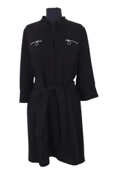 Robe Claudie Pierlot Noir en Synthétique, taille L - Seconde Main
