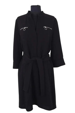 Robe Claudie Pierlot Noir en Synthétique, taille L - Seconde Main