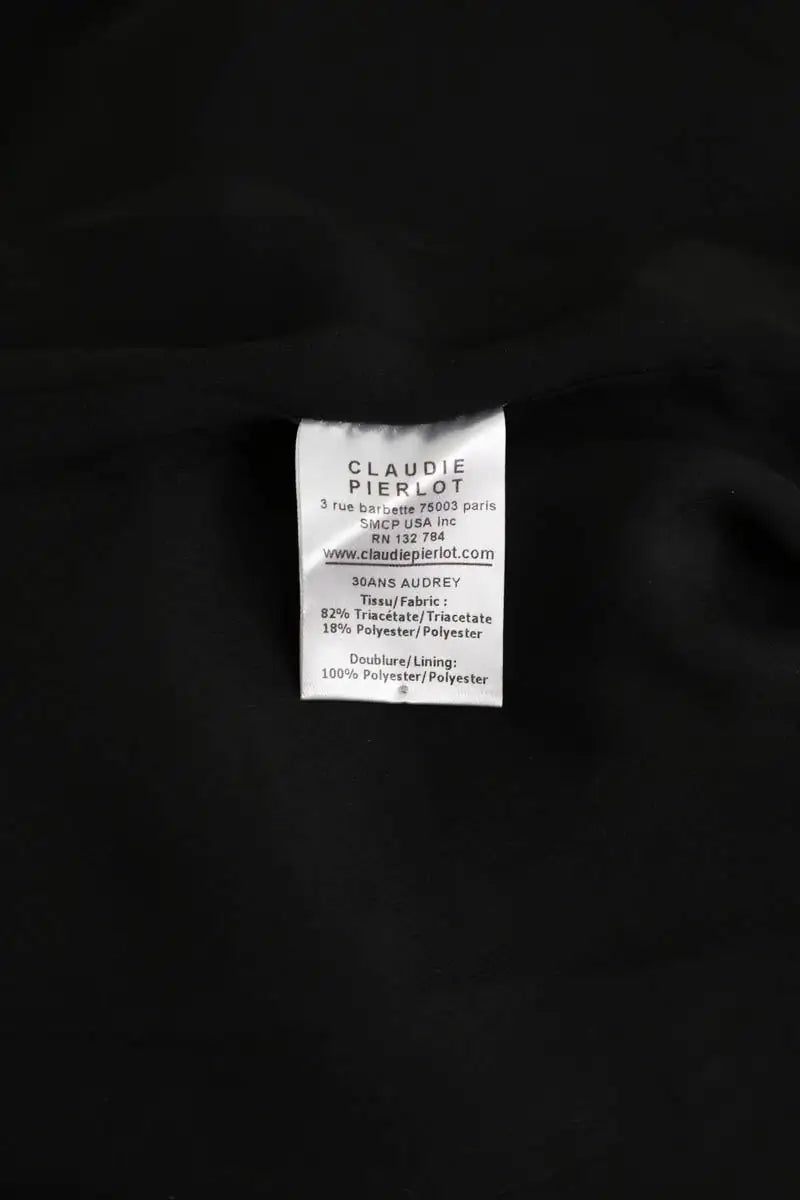 Robe Claudie Pierlot Noir en Synthétique