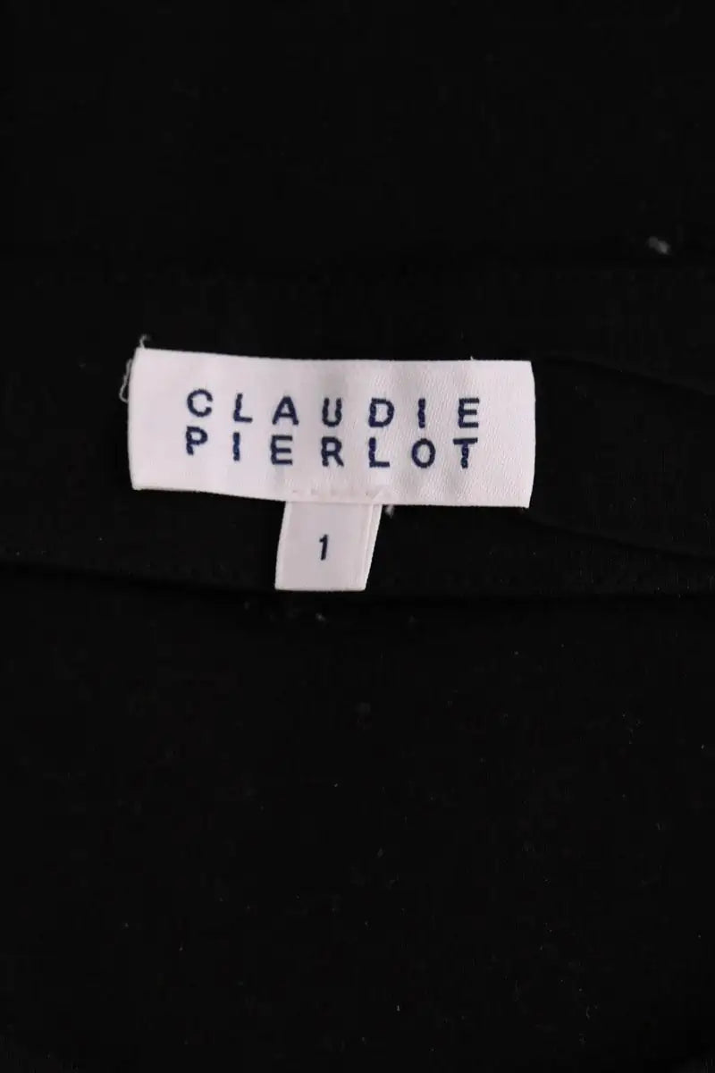 Robe Claudie Pierlot Noir en Synthétique