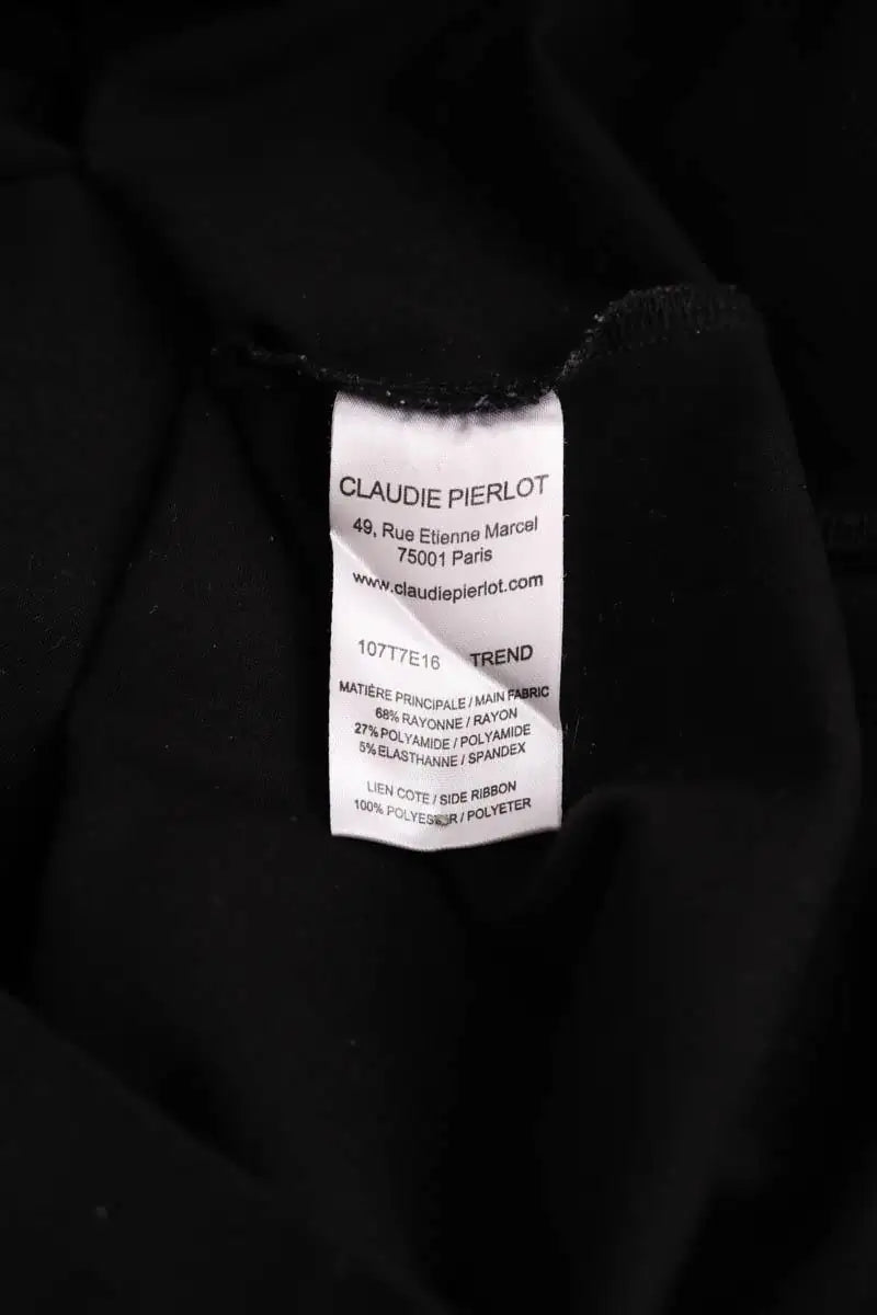 Robe Claudie Pierlot Noir en Synthétique
