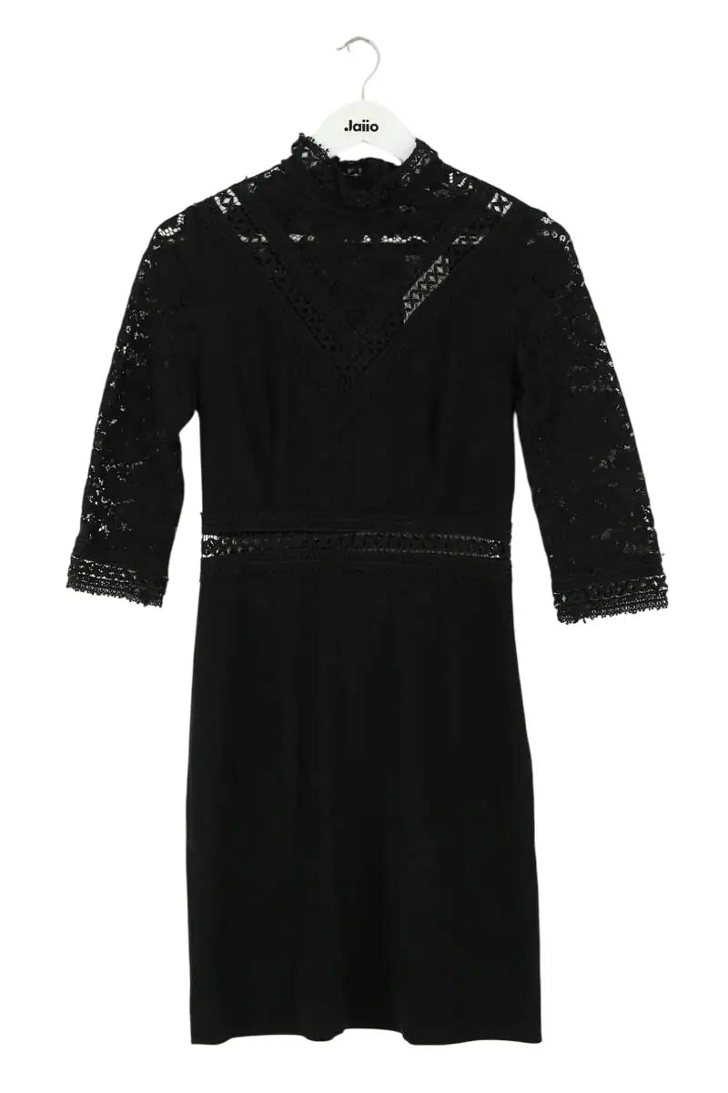 Robe Claudie Pierlot Noir en Synthétique, taille S - Seconde Main