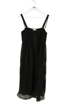 Robe Claudie Pierlot Noir en Synthétique, taille S - Seconde Main